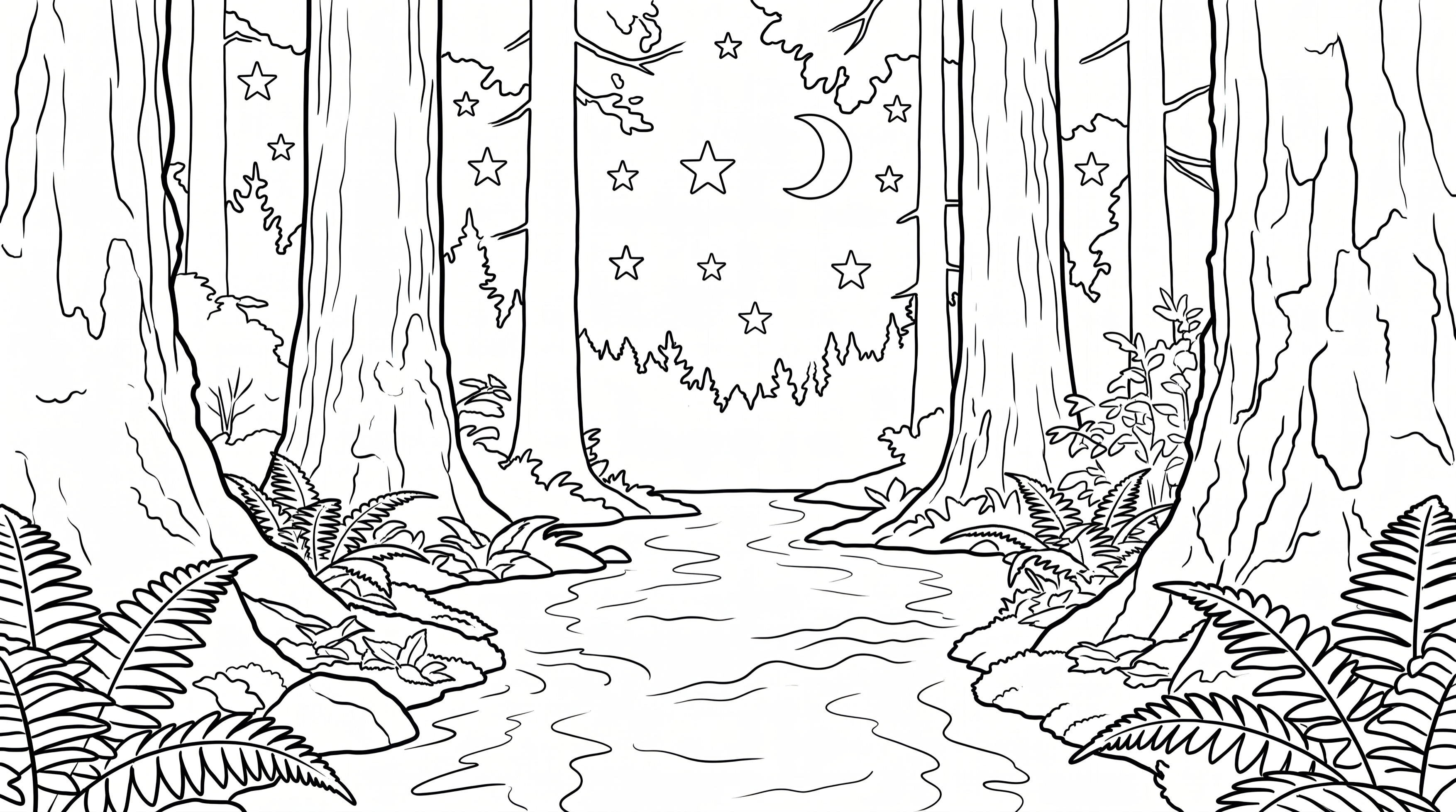 Azeban Coloring Page 3 - Black outlines on cream background